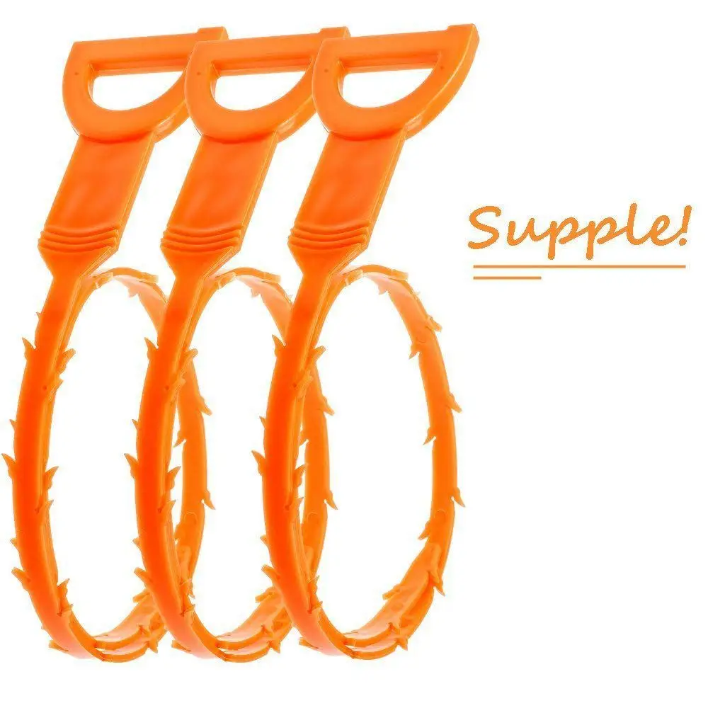 3 Pack 20 Inch Drain Snake Hair Clog Remover Cleaning Tool | Дом и сад