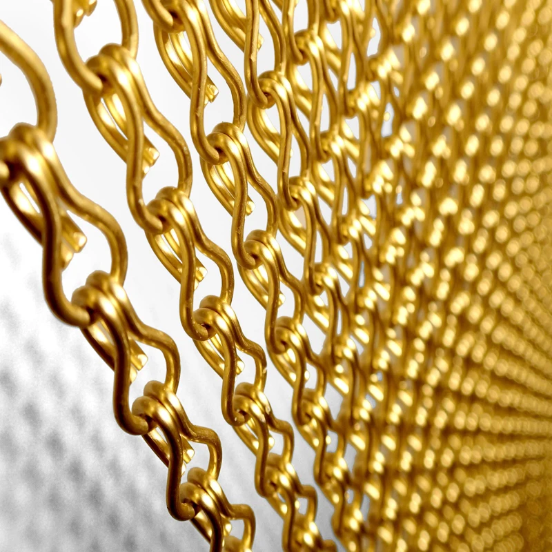 Анодированный Алюминиевый металлический сетчатый занавес для перегородки