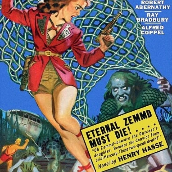 Винтаж Sci Fi Planet Stories Роберт Абернати плакат печать (24x36) | Дом и сад