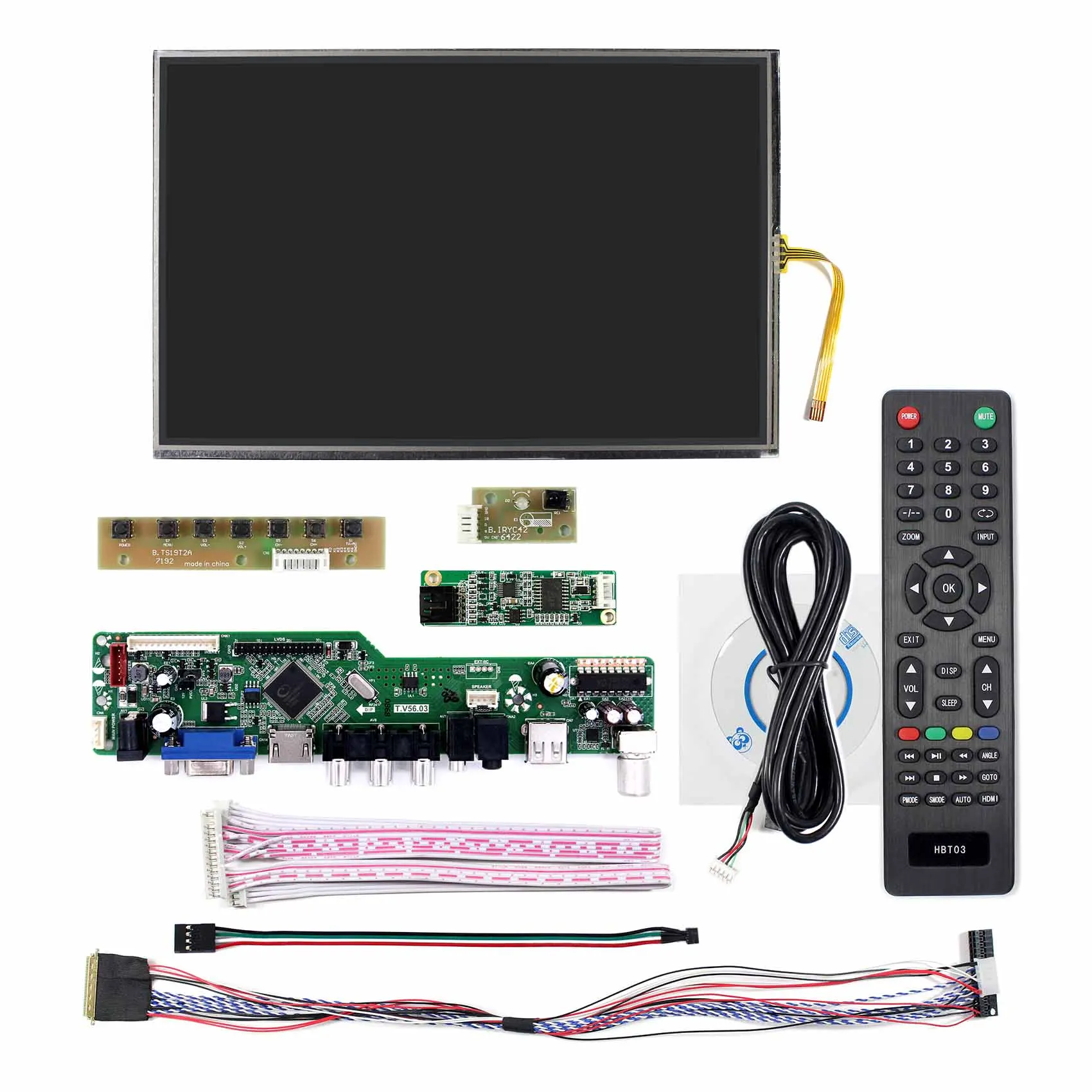 HD MI VGA AV USB RF ЖК дисплей плата для 10 1 &quotM101NWWB R6 1280X800 Экран с дюйм резистивный