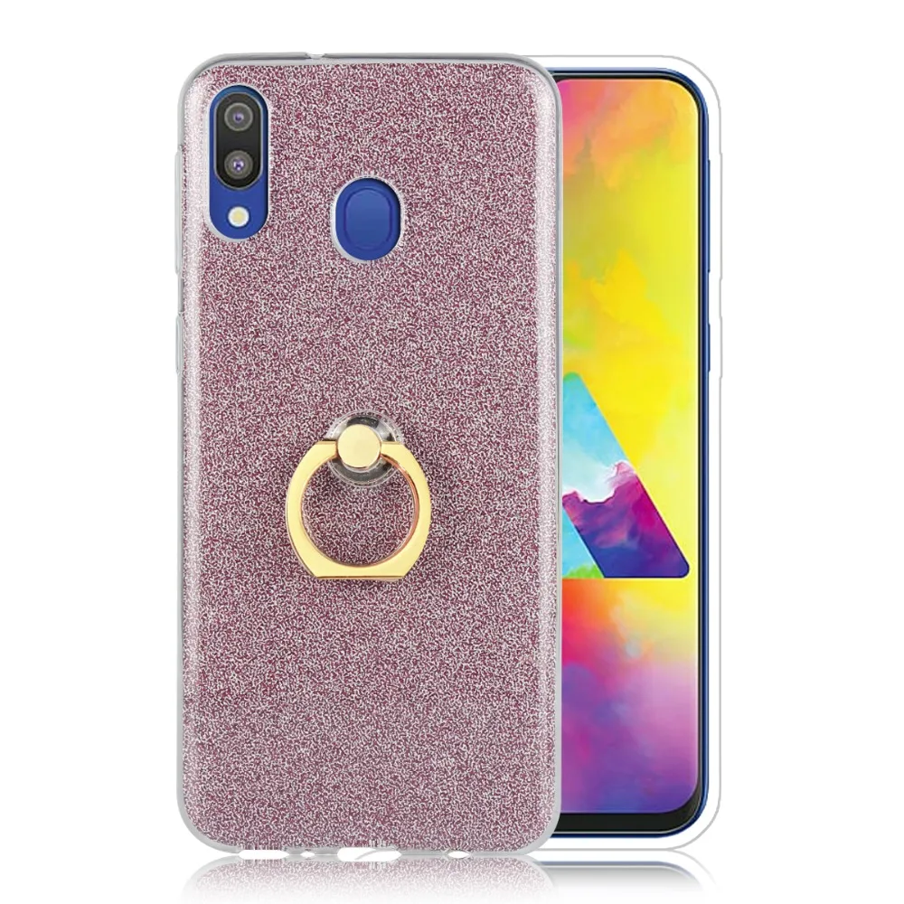 Для LG Q8 Q7 Q6 флэш кольцо чехол для телефона со стразами мобильного кольцевой soft shell
