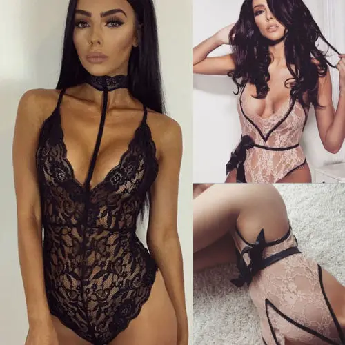 2019 мода лето без рукавов новое сексуальное белье ночное кружева женщины Babydoll