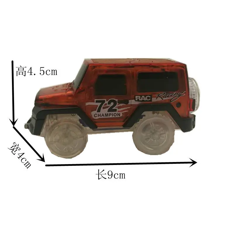 1Pcs Hot Sale Electronics Special Car for Magic Track Toys with Flashing Lights Educational Games Children 2C014 |