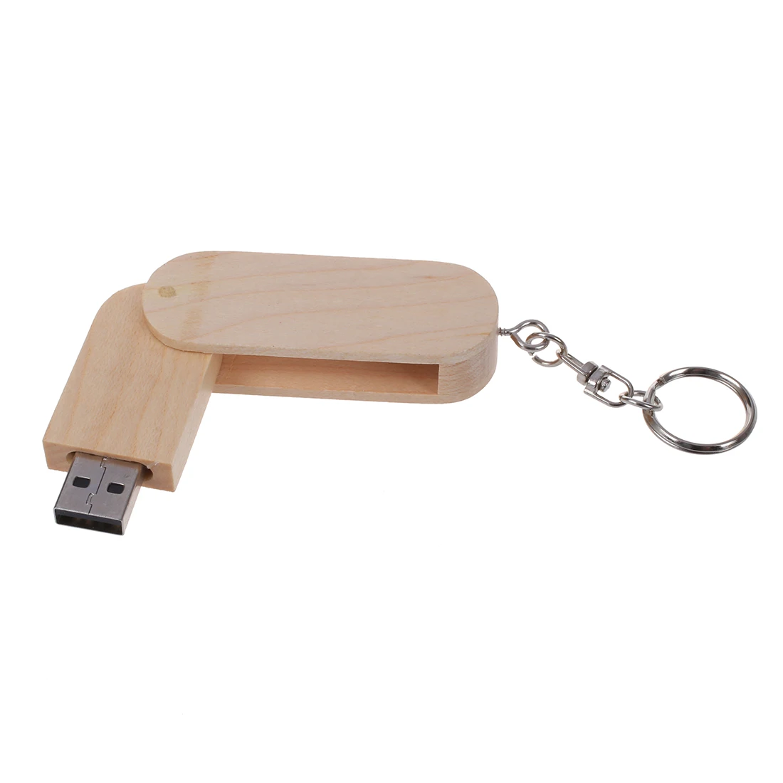 Вращающаяся искусственная кожа 8 Гб дерево|USB флэш-накопители| |