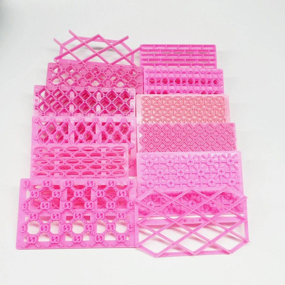 Алмазный инструмент для украшения печенья форма помадки плед штампы пресс формы