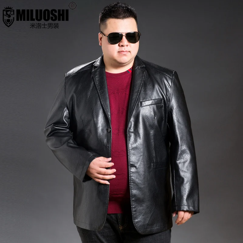 Кожаные куртки размера плюс 8XL Новое поступление мужская куртка верхняя одежда