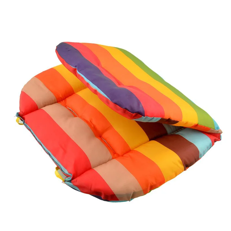 

Child Car Seat Accessories Rainbow Thickened Cotton Pad Comfortable Baby Stroller Accessories Baby Dinner Chair Cushion