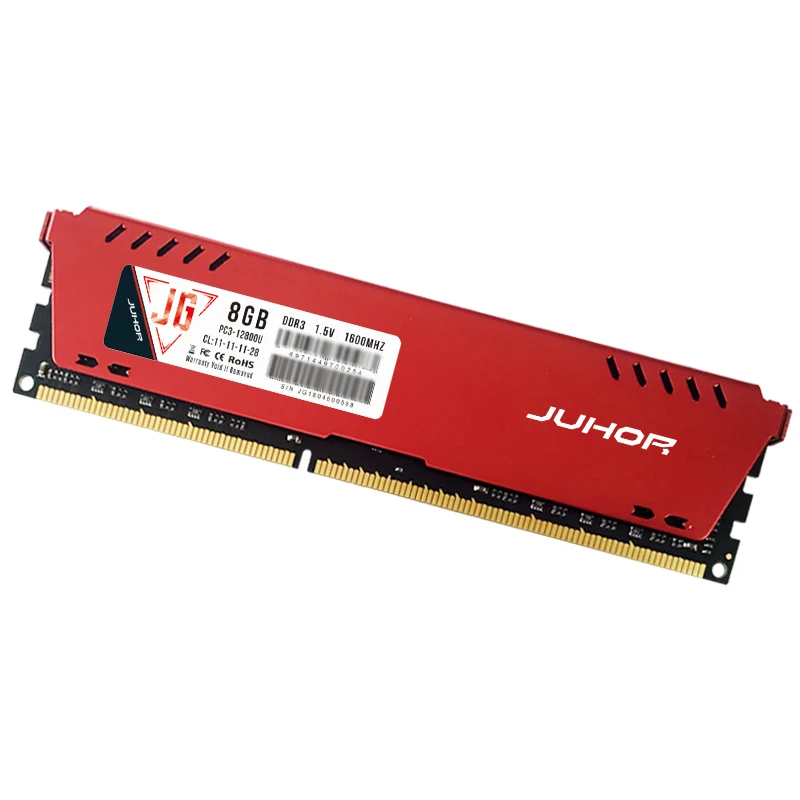 JUHOR Ddr3 1600Mhz 1 5 V 240 Pin Ram память с теплоотводом для ПК рабочего стола (8G)|Оперативная