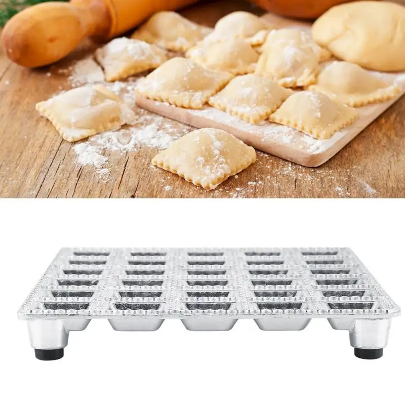 

TOPINCN 30 Holes Rectangle Dumpling Mould Tools Dumplings Maker Ravioli Aluminum Alloy Mold Pelmeni Dumplings DIY Kitchen Tools