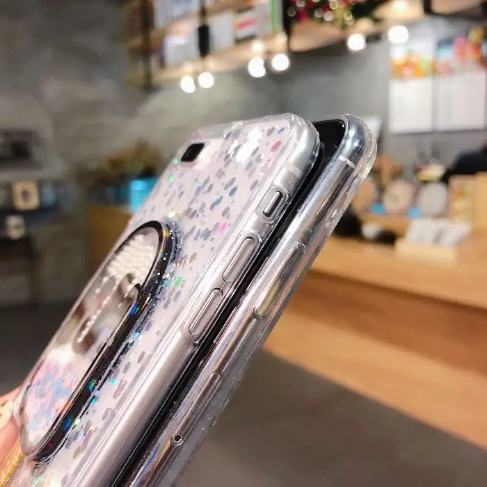 Летний блестящий чехол для телефона в Корейском стиле Iphone Xs Xr Xsmax 6 7 8 Plus x из ТПУ с