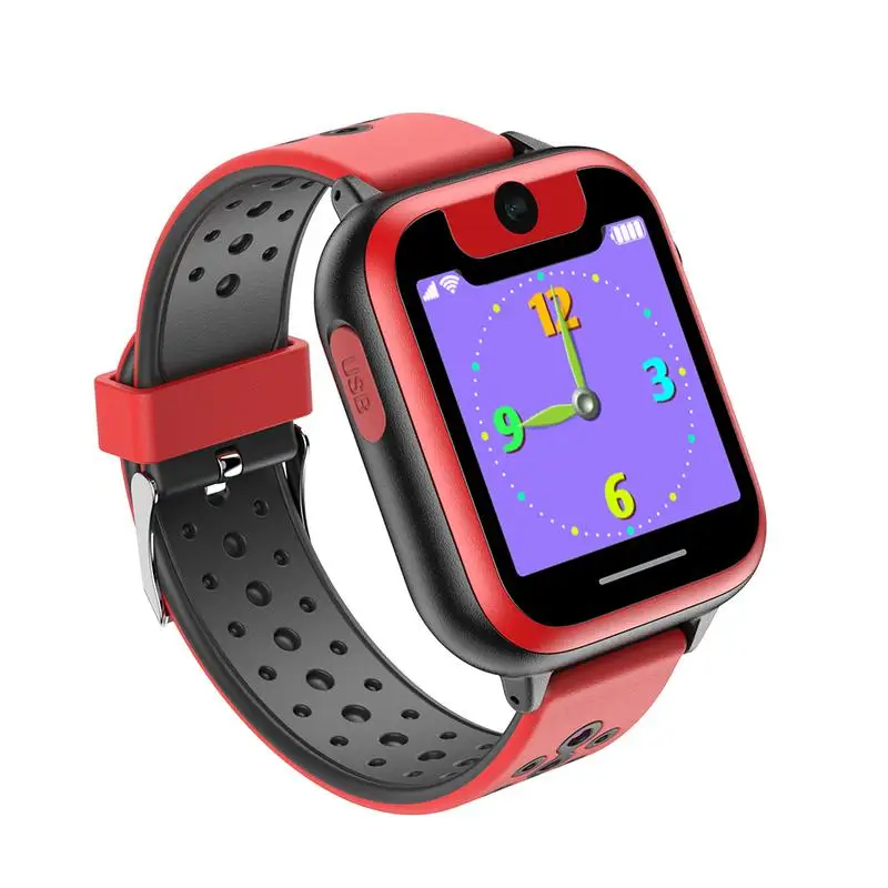 Детские умные часы телефон с Камера игры фонарик Сенсорный экран классные
