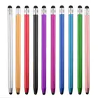 Круглый стилус 10 цветов с двумя наконечниками, стилус для сенсорного экрана, ручка для рисования для телефона, iPad, смартфона, планшета, ПК, компьютера