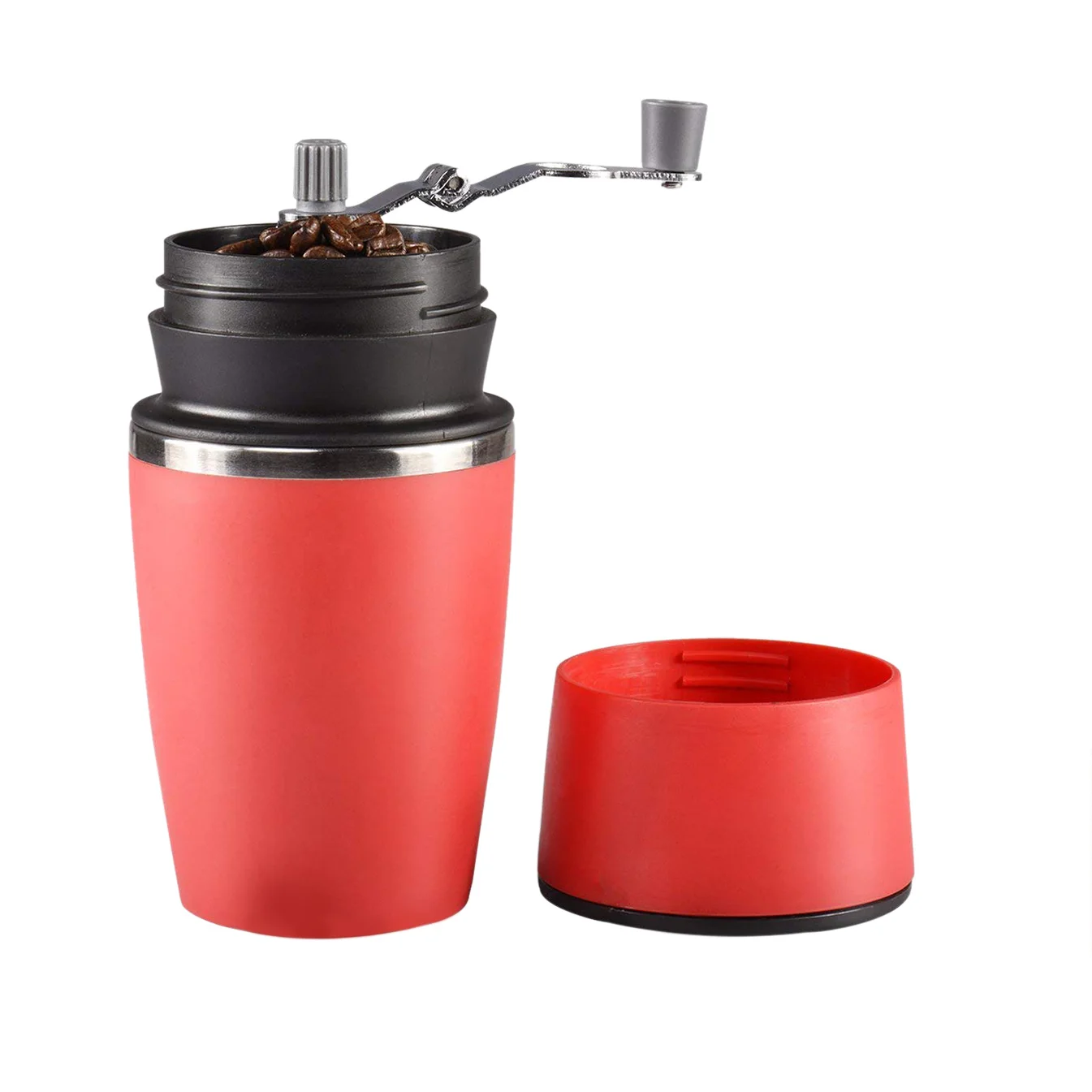 Портативная ручная кофемолка Регулируемая Одиночная чашка Кофеварка