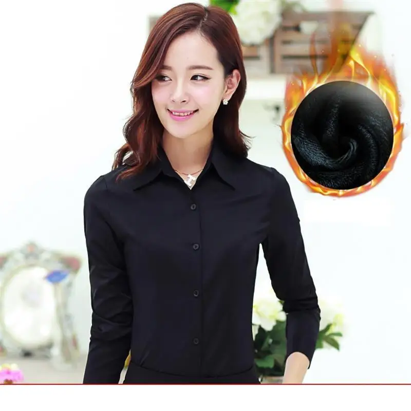 Осень-зима Костюмы Лето 2018 топы и блузы Camicia Donna женщины плюс Размеры Slim Fit Офис с