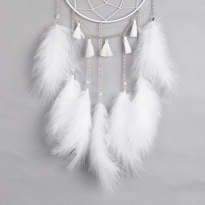 Новый белый лунный свет кулон в виде Ловца снов настенный подвесной для