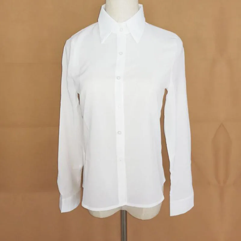 Женские блузки 2018 хлопковая рубашка Blusas Женская Осенняя свободная однотонная
