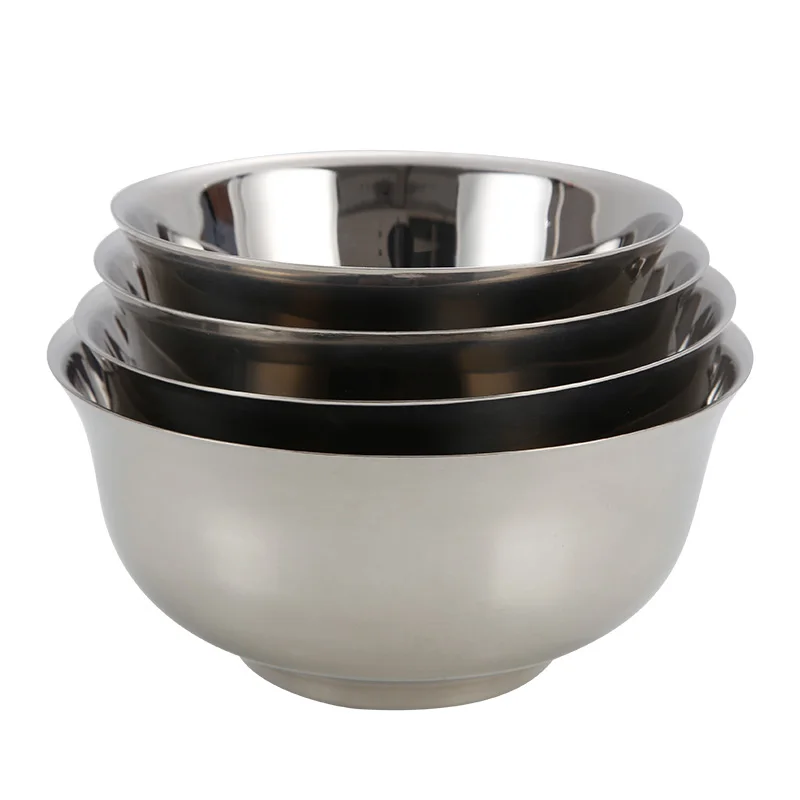 Bowl Stainlesss Steel Anti-hot Double Layer Insulation Vintage Different Hot | Дом и сад