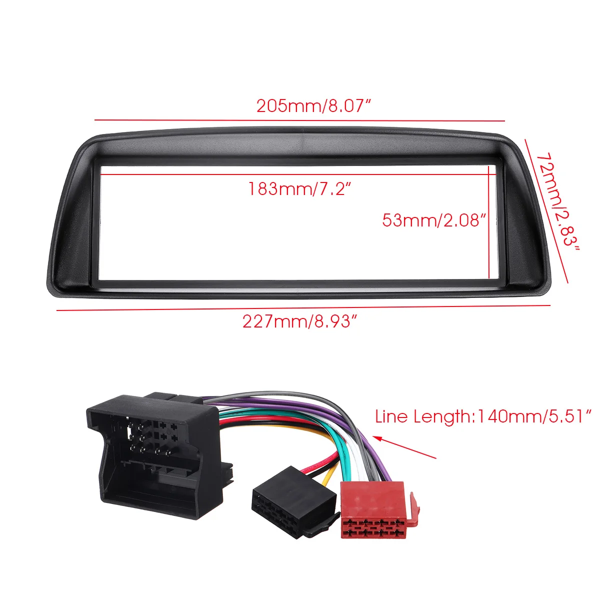 1 Din стерео радио фасции панель накладка рамка Крышка для Citroen C1 Toyota Aygo Peugeot