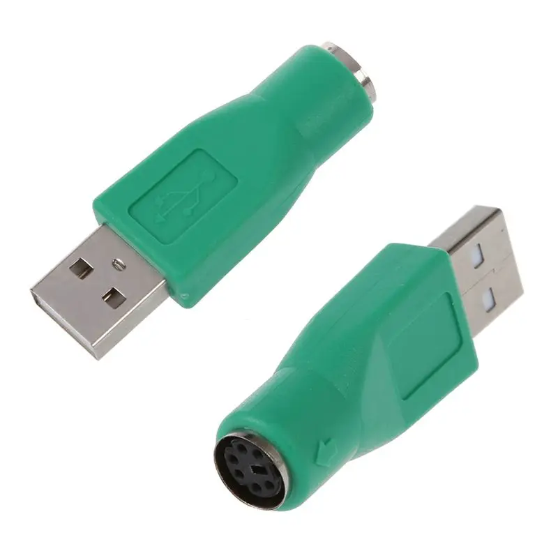 2 шт. адаптер PS/2 Мама USB папа|Компьютерные кабели и разъемы| |