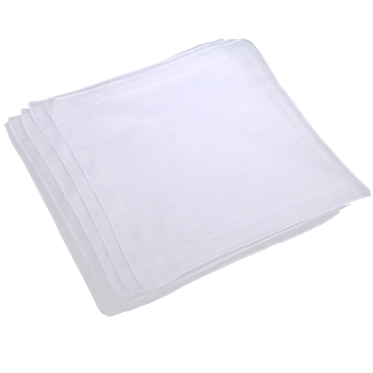 5 шт. новые белые карманные хлопковые носовые платки многоразовые Hankie Hanky