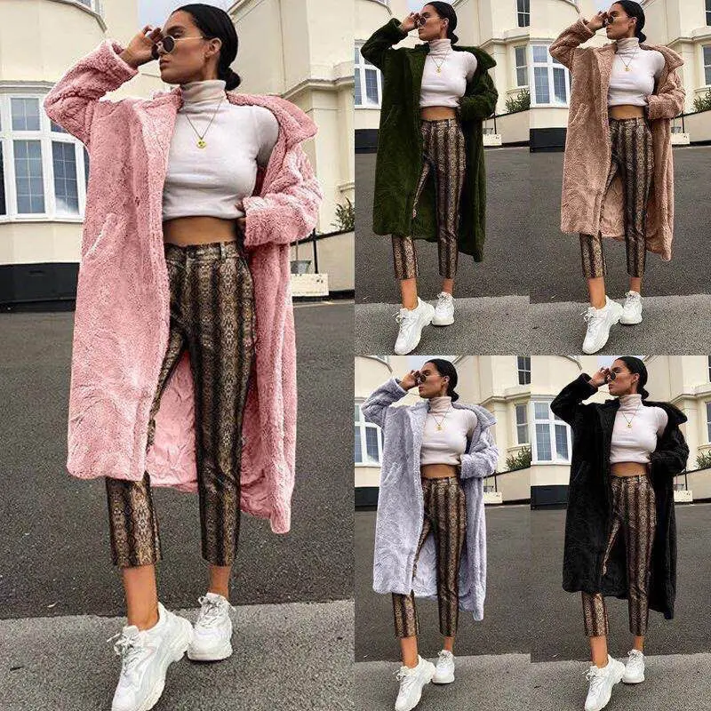 Женские зимние теплые пальто из искусственного меха женский кардиган куртка