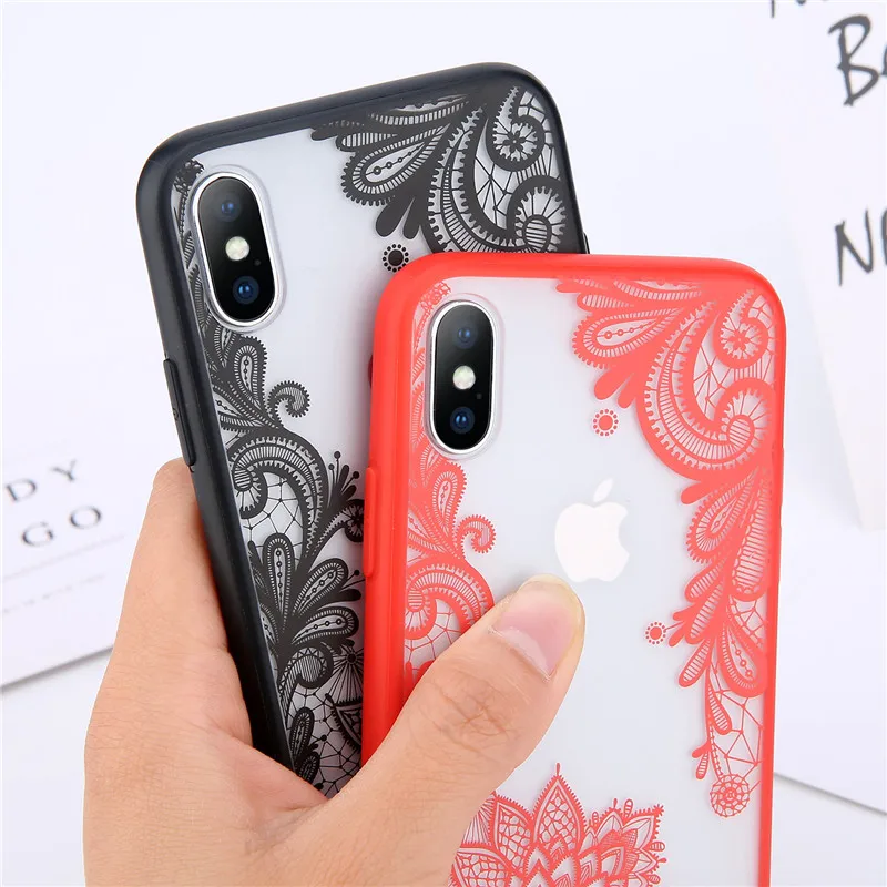 Lovebay чехол цветок для iPhone X 8 7 6 6s плюс 5 5S SE XS MAX XR акриловые 3D мягкий TPU бампер