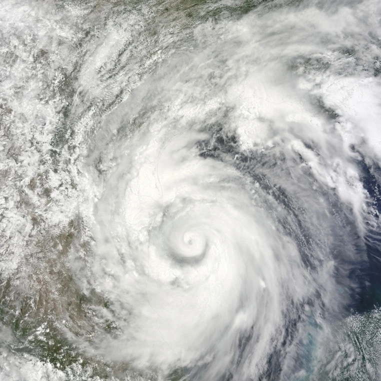 Плакат с изображением урагана Алекса над западным мексиканским заливом (12x16) | Дом