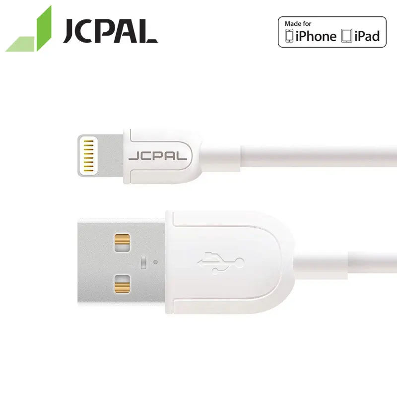 JCPAL оригинальный кабель с сертификацией MFi 8 pin для iPhone XS Max Lightning USB 2.4A Бесплатная