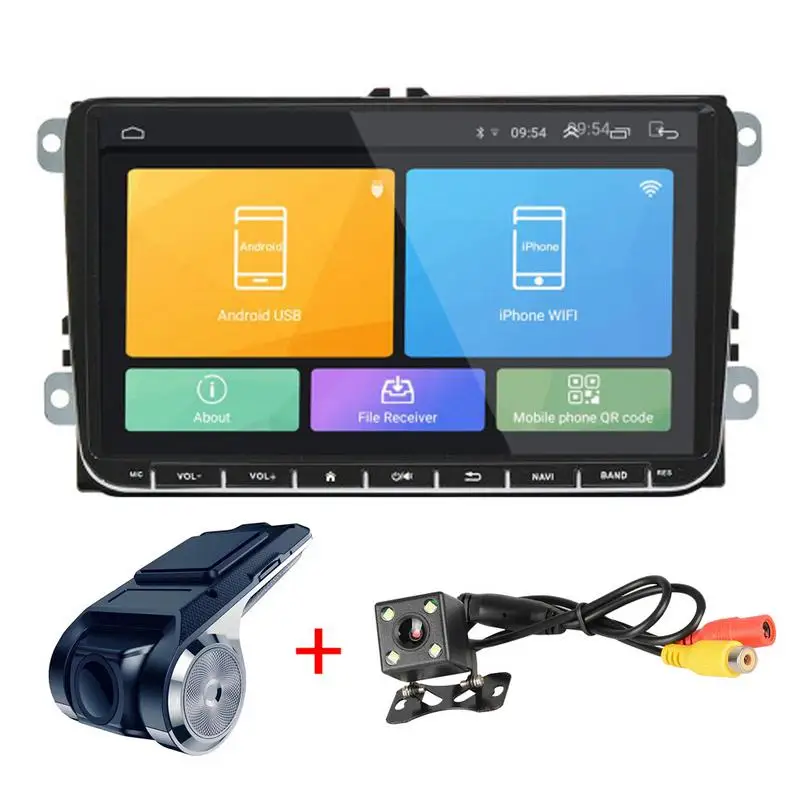 2 DIN 9 дюймовый TFT емкостный сенсорный экран Android 8.1 система HD 8 1 Автомобильная
