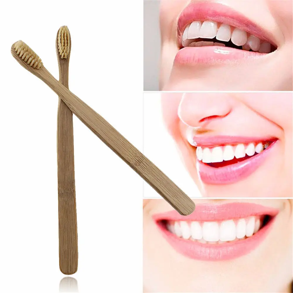 

Environmental Toothbrush Bamboo Oral Care Teeth Brushes Eco Soft Medium Family