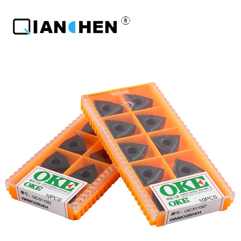 

Original quality OKE 10pcs/lot high precision high performance high strength CNC WNMG080404 OC3115D industry carbide inserts