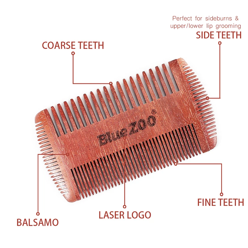 Wooden Fine Tooth Comb Natural Sandalwood Handmade Massage Beauty Hair Care Gift | Красота и здоровье