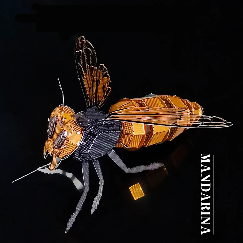 Новый цвет васп 3D металлические головоломки животные пчела Hornet модель Лазерная