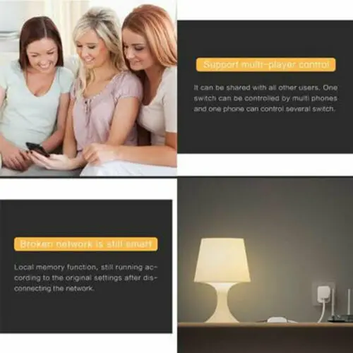 Умный дом WiFi беспроводной переключатель модуль для Apple Android APP управления |