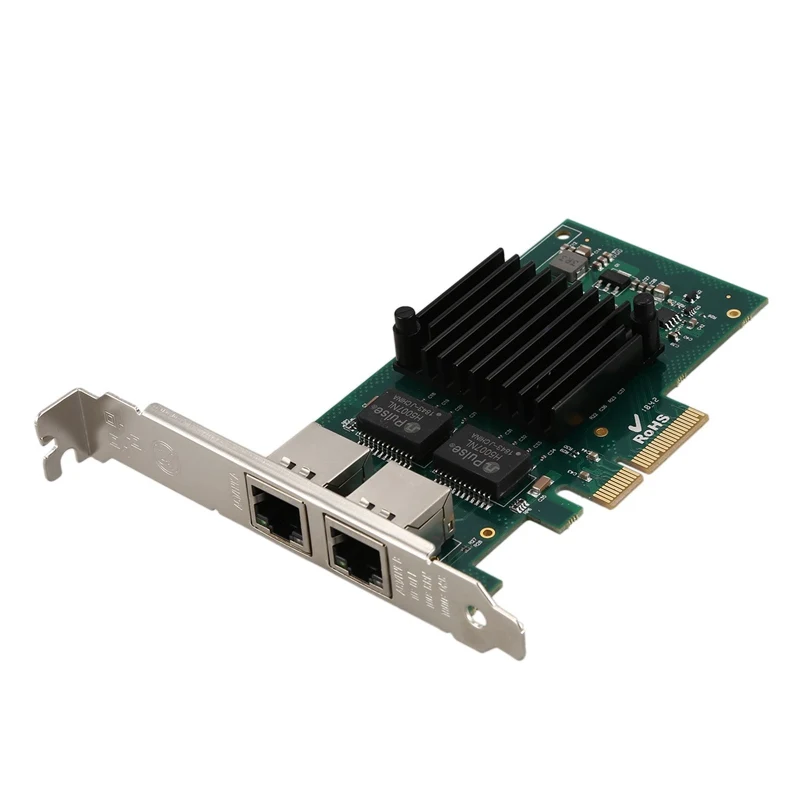 Сетевая карта для PCIe X4 Intel I350-AM2 Dual Gigabit | Компьютеры и офис