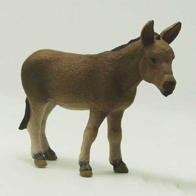 Моделирование Ослик модель игрушки Статуэтка для украшения фигурки животных из