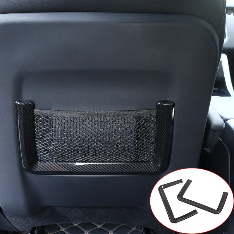 Carbon fiber Style ABS Plastic Rear Row Seat Frame Trim For Land Rover Discovery Sport 2015-2017 Car-Styling Auto Accessories | Автомобили