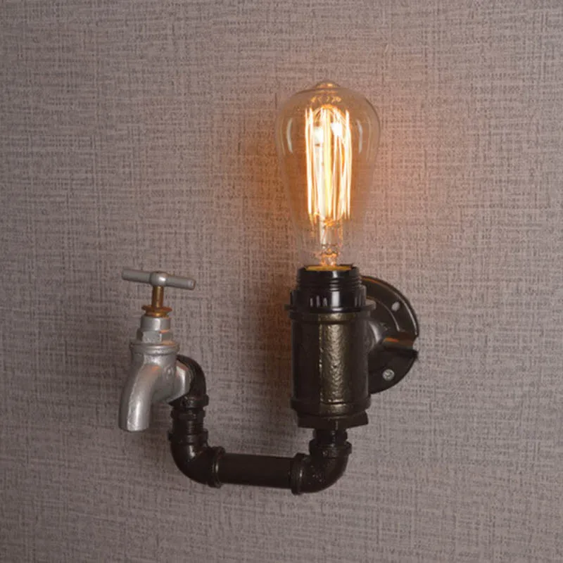 E27 Эдисон Ретро Винтаж водопровод крыльцо настенный светильник бра держатель