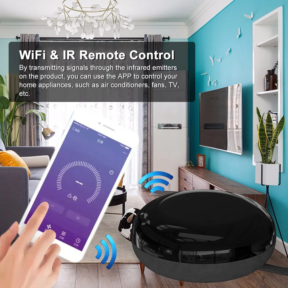UFO-R1 ИК пульт дистанционного управления Умный дом WiFi Пульт подходит для Alexa Google