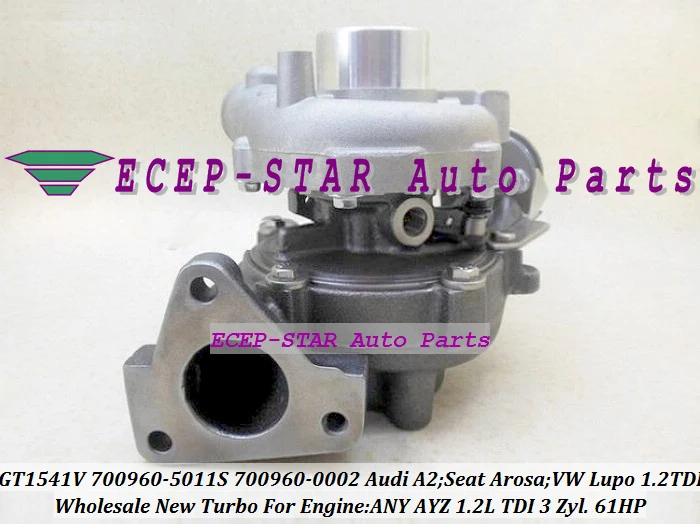 Турбокомпрессор GT1541V 700960 5011S 045145701A для Audi A2 Seat Arosa 01 Volkswagen VW Lupo 1.2L любой AYZ