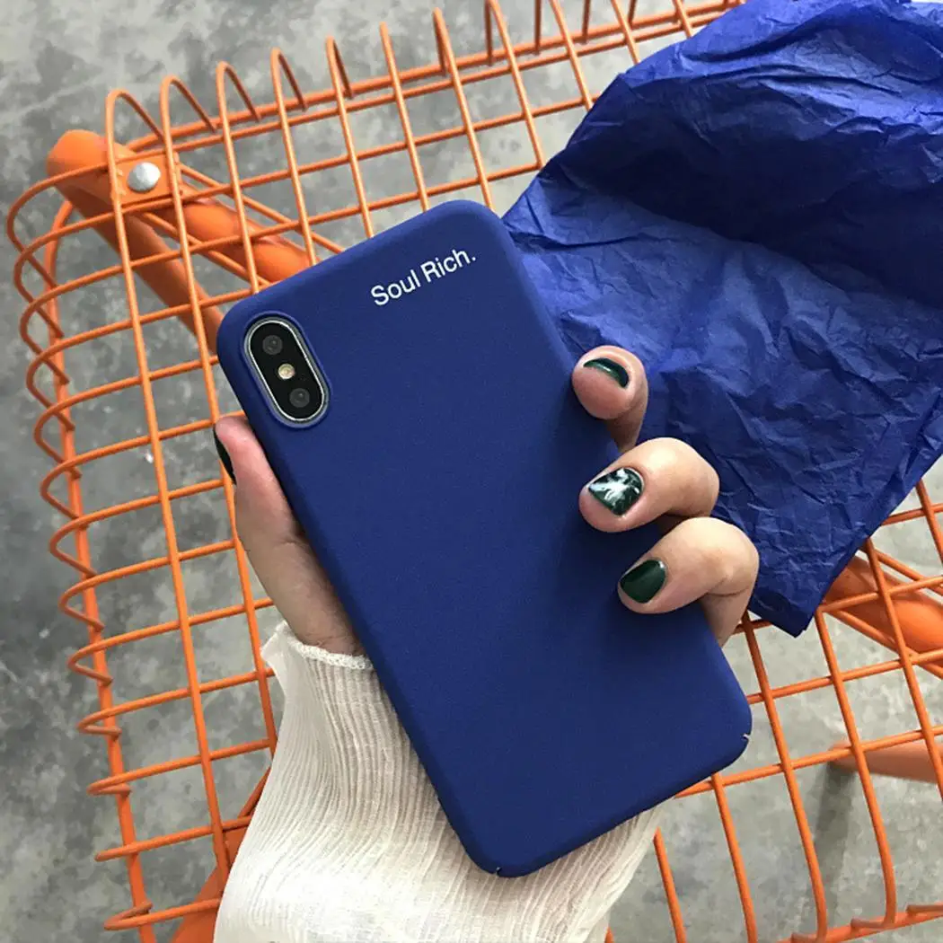 Модные чехлы для мобильных телефонов с буквенным принтом iPhone XS Max XR X 10 8 7 6 S Plus