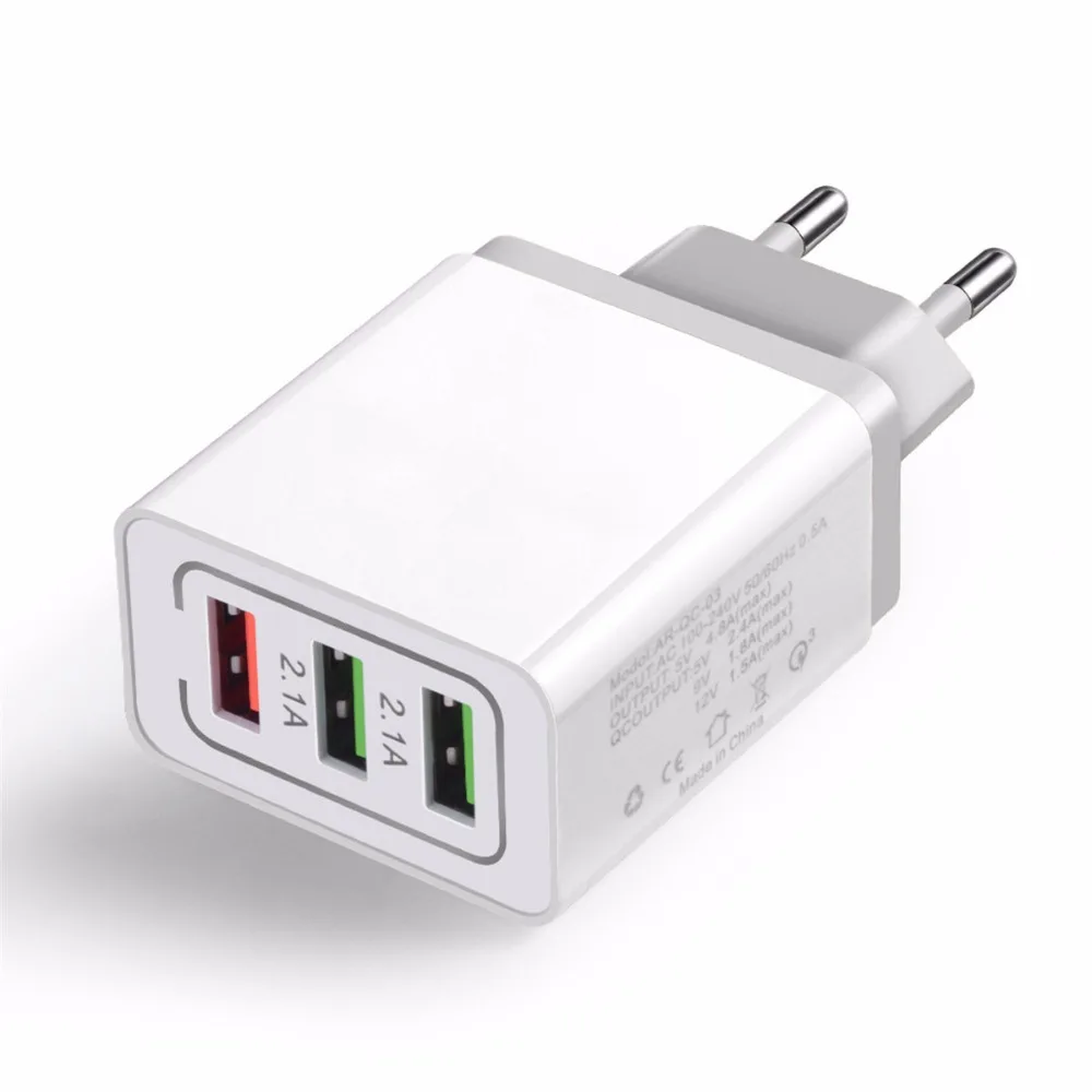Зарядное устройство с 3 USB-портами 5 В 500 А шт. | Мобильные телефоны и аксессуары
