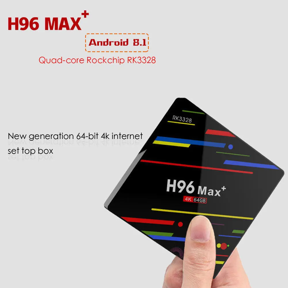 Хит продаж 2019 4 + 32 Гб 64 ГБ Android 8 1 Nougat RK3328 четырехъядерный Смарт ТВ бокс H96MAX H2 Dual
