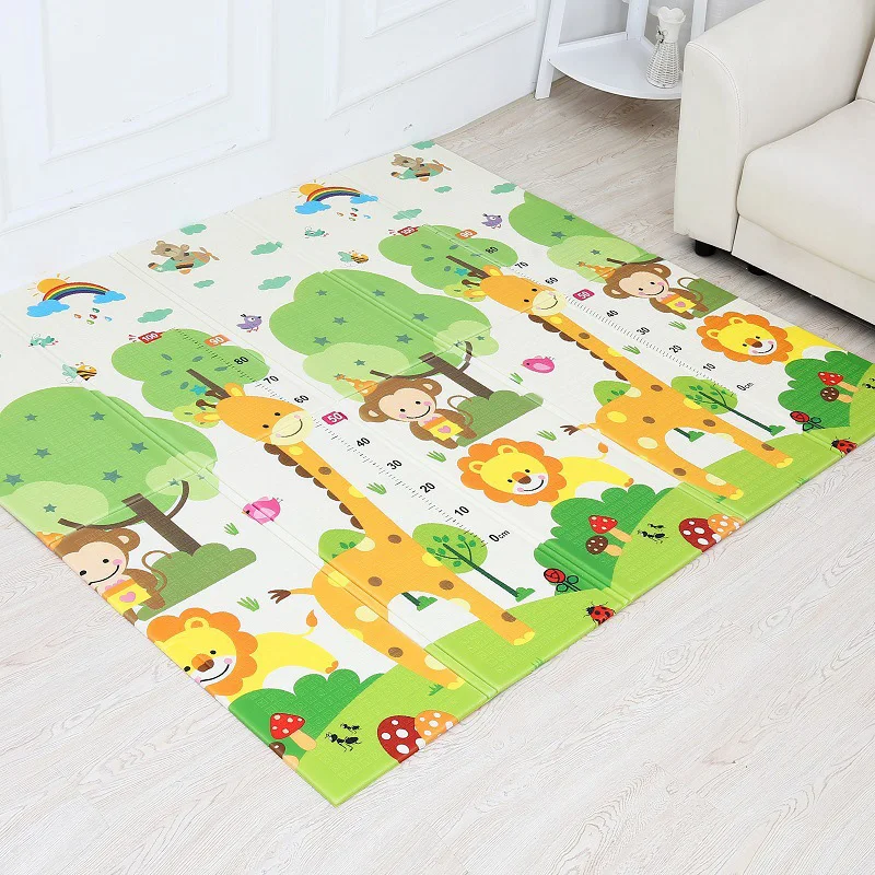 Складной Игровой коврик 180x200 см ребенка играть мат Xpe головоломки развивающий Tapis
