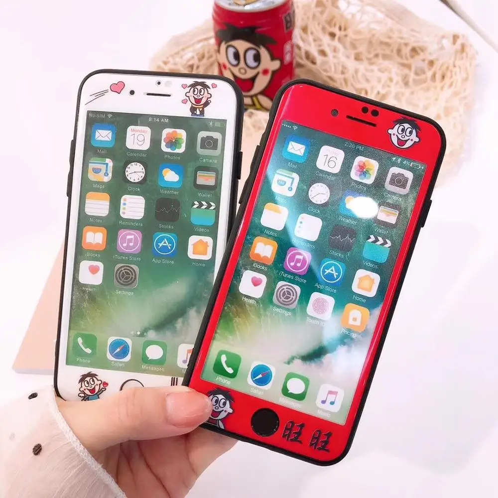 Закаленное стекло для экрана Happy wangwang 9H Xs max полноразмерная Защитная пленка iPhone 7plus 8plus 6s 4 7/5 5|Защитные стёкла
