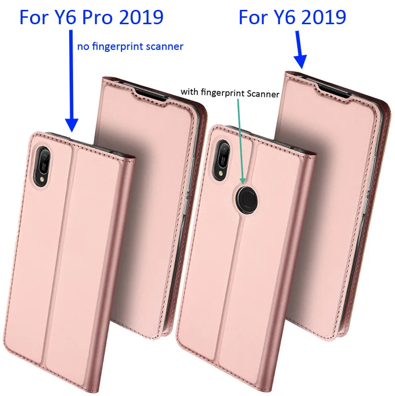 Оригинальный DUX DUCIS чехол для huawei Y6 2019 Книга Флип кожаный бумажник Coque Pro