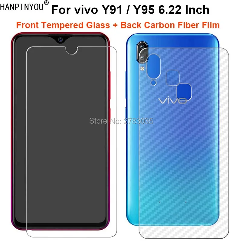 

ДЛЯ vivo Y91/Y95 6,22 "1 комплект = мягкая задняя пленка из углеродного волокна + ультратонкая Защитная пленка для переднего экрана из закаленного ст...