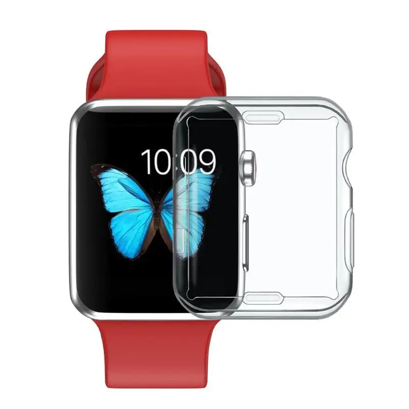 Мягкий ТПУ чехол для смарт часов Apple Watch серии 1/2/3 38 мм/42 мм|Часы Чехлы| |