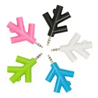 4 в 1, 3,5 мм AUX аудио-адаптер со штекером на гнездо 3,5, Удлинительный кабель для наушников, адаптер для совместного использования музыки, высокое качество