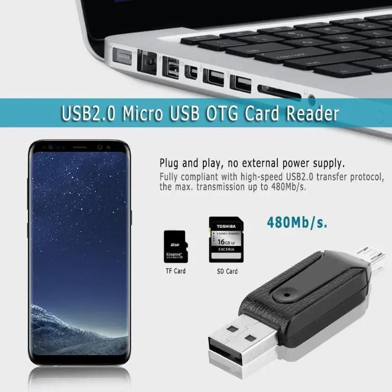 Мини USB 2 0 Micro кардридер для SD карты TF адаптер Plug Play красочный выбор ноутбука ПК Xiaomi